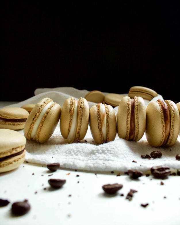 coffee macarons