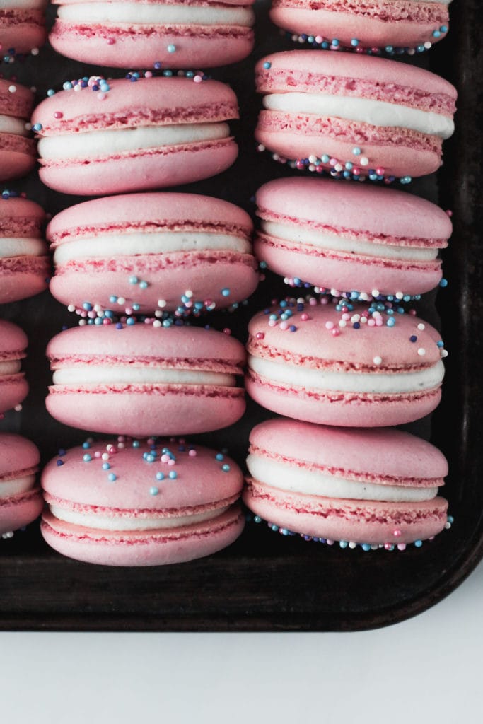 french macarons with cream cheese filling
