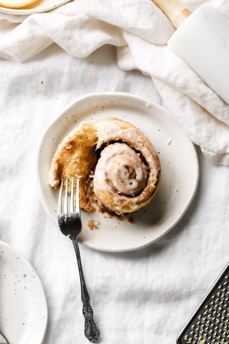 lemon brown butter cinnamon rolls