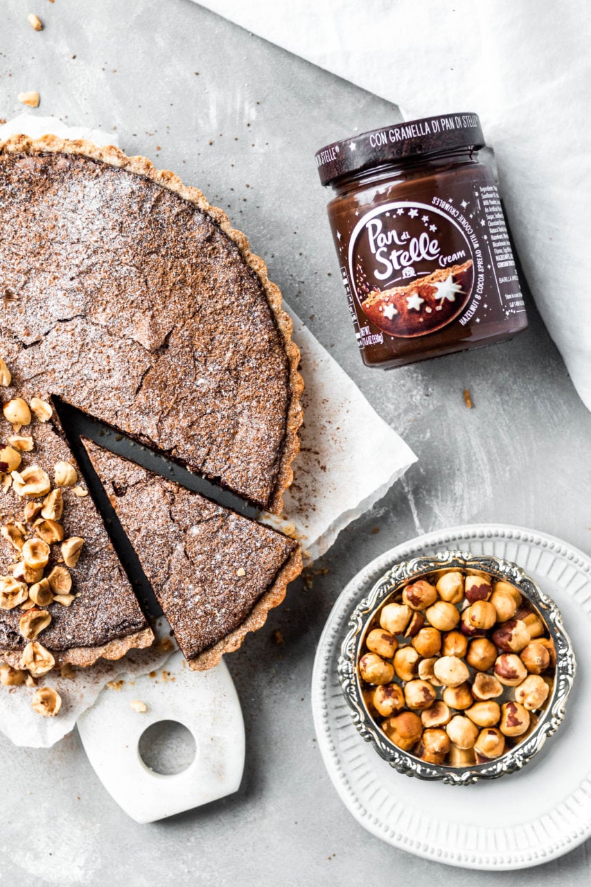 Chocolate Hazelnut Tart With Hazelnut Crust - Baran Bakery