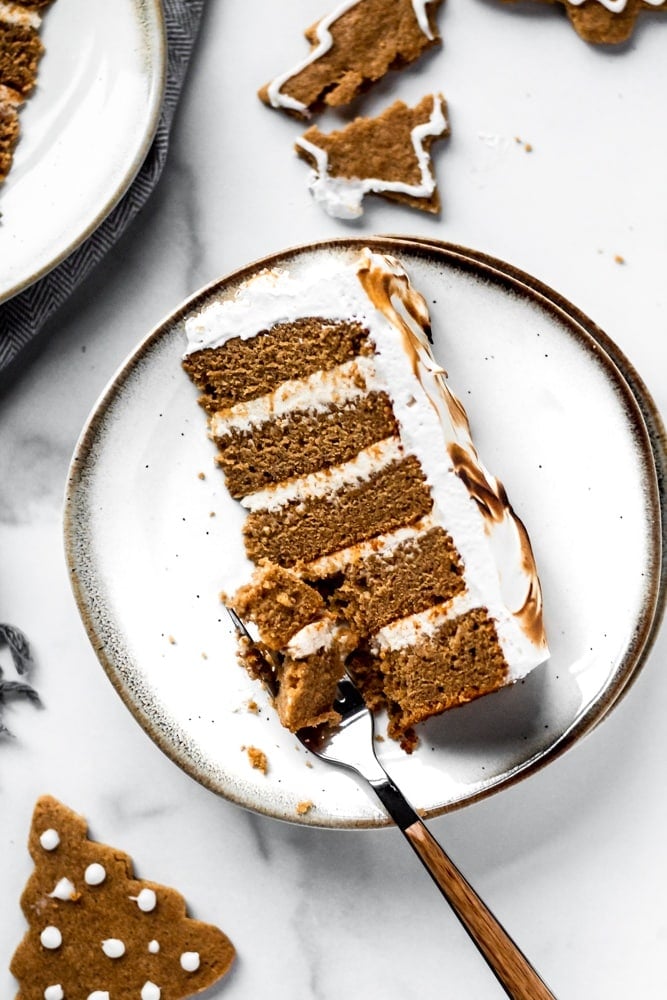 Gingerbread Cake with Brown Butter Cream Cheese Frosting and Toasted  Meringue - Baran Bakery