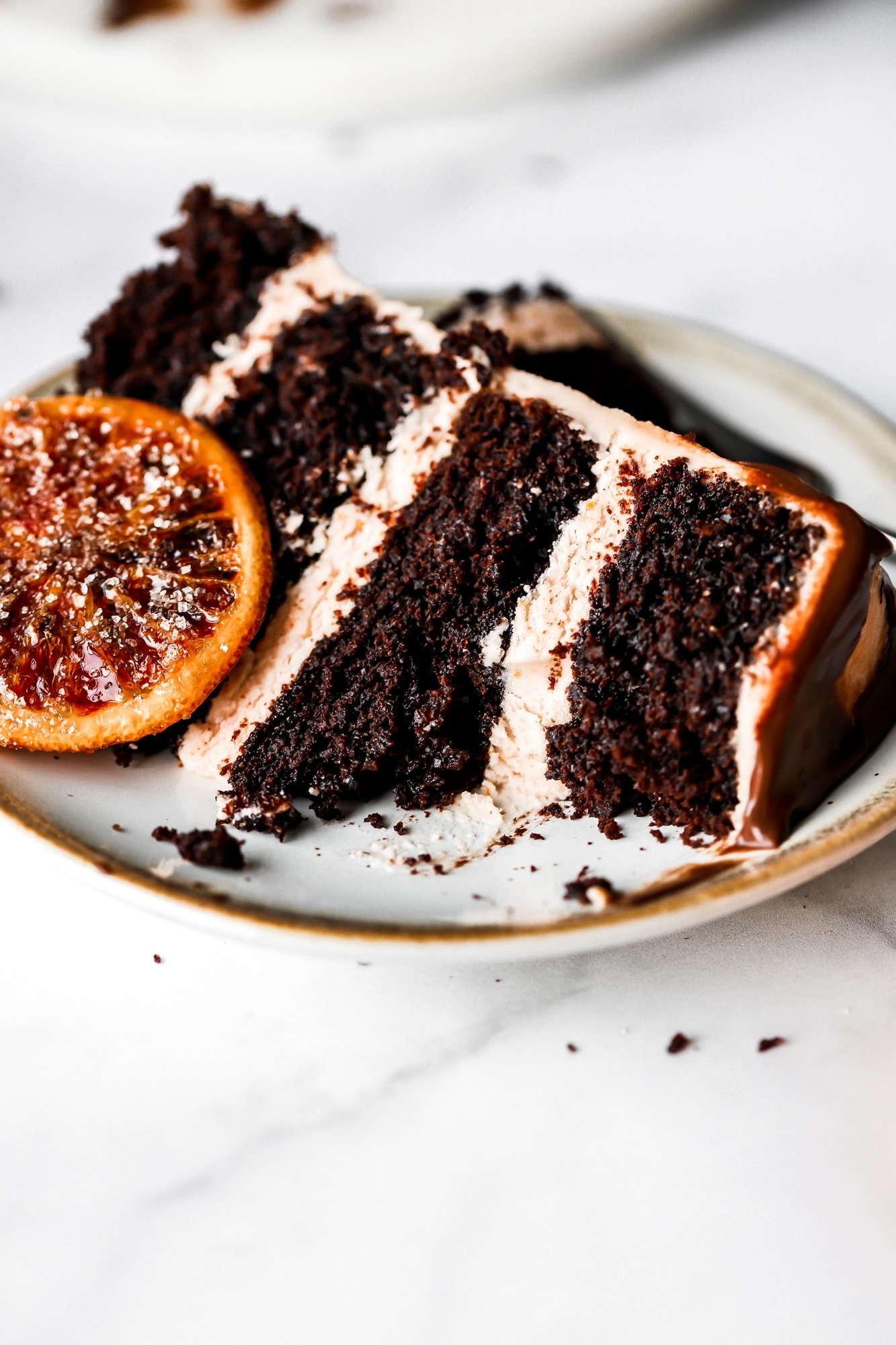 Dark Chocolate Blood Orange Cake - BARAN BAKERY