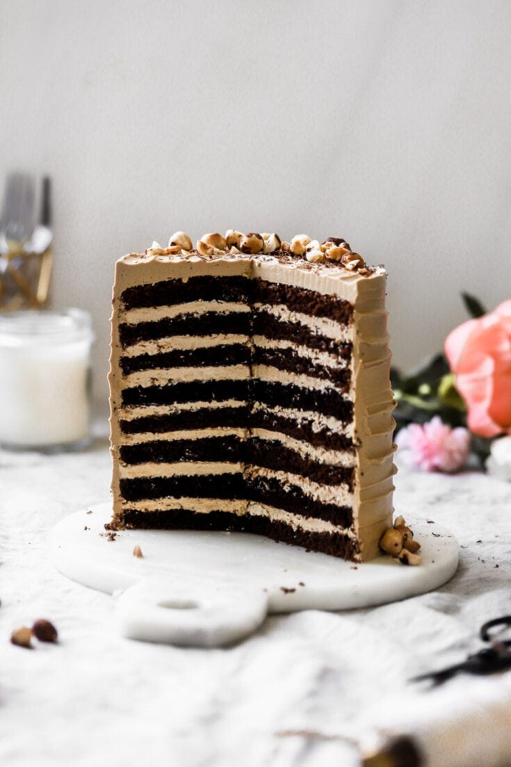 Chocolate Mocha Cake With Coffee Swiss Meringue Buttercream Baran Bakery