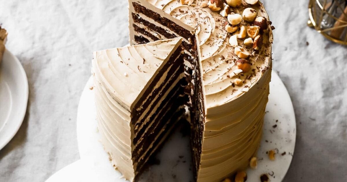 Mocha Cake with Coffee Swiss Meringue Buttercream Baran Bakery