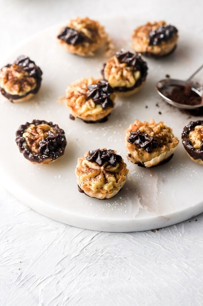 boston cream mini pies