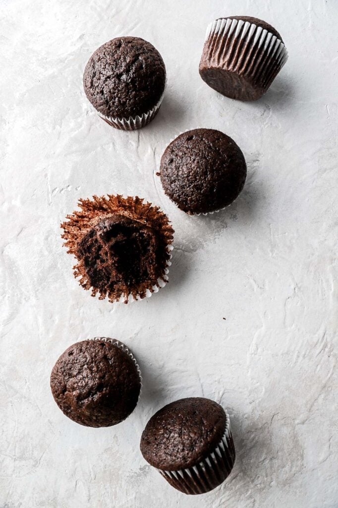small batch chocolate cupcakes