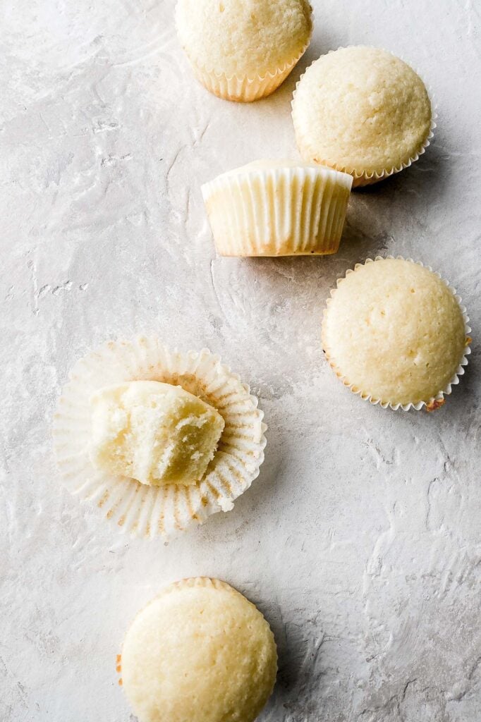 small batch vanilla cupcakes