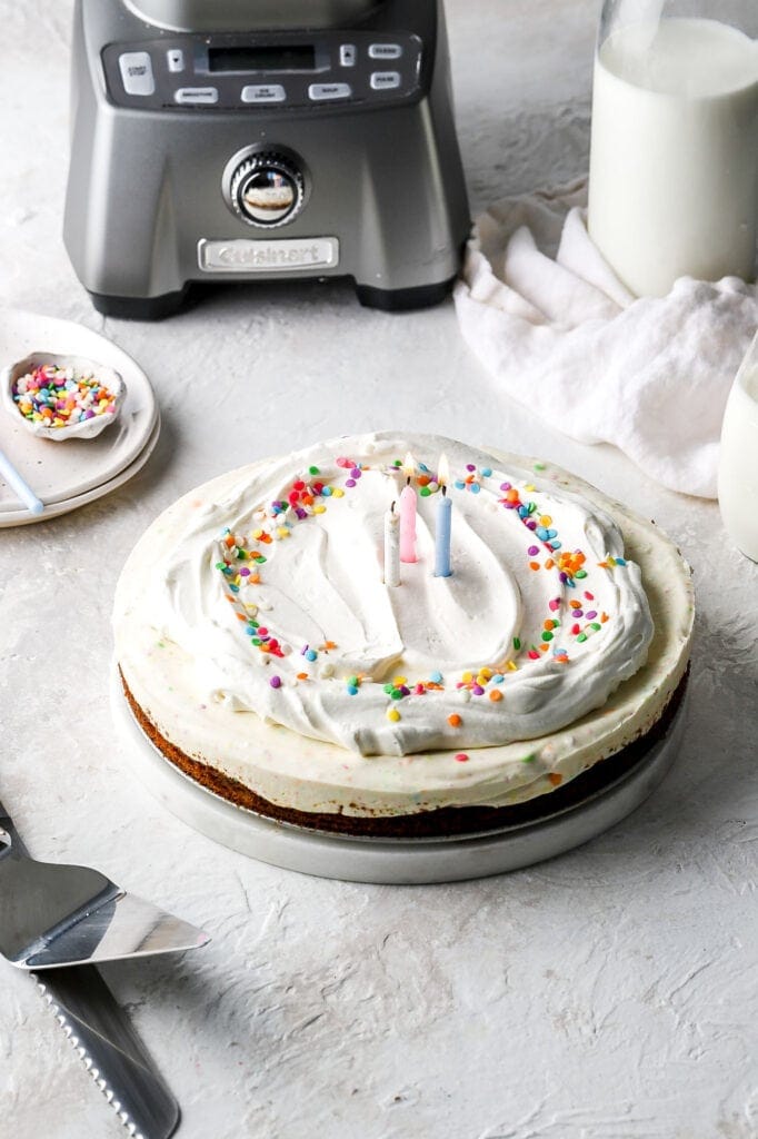 add the birthday cake cheesecake 