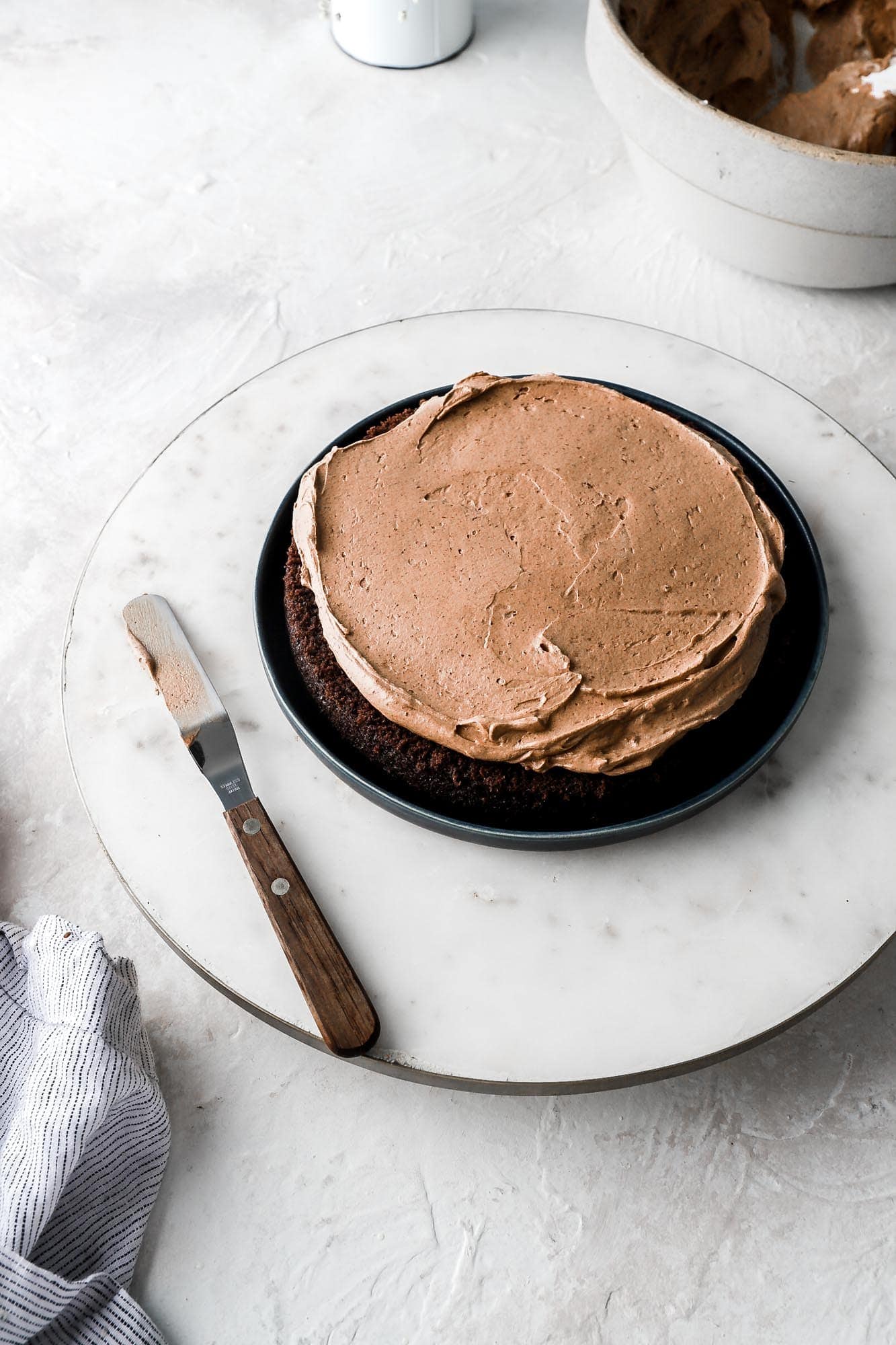 Chocolate Mousse Cake with Diplomat Cream - Baran Bakery