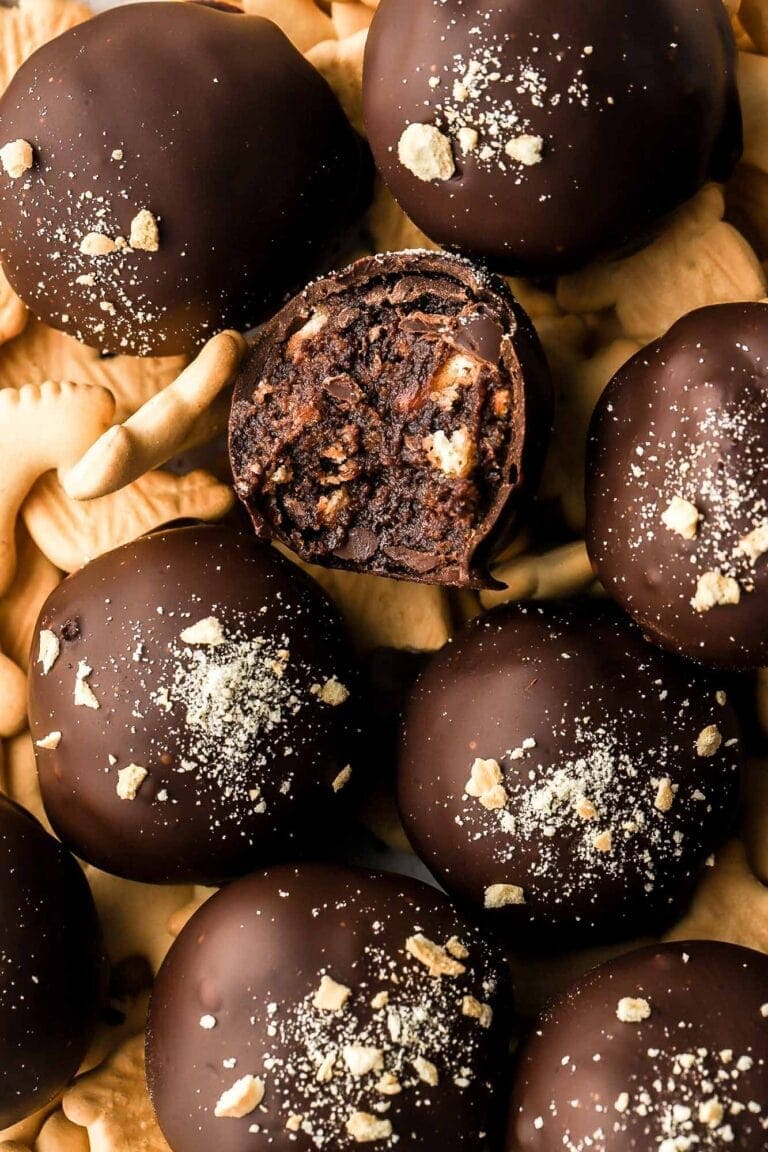 chocolate animal cracker truffles