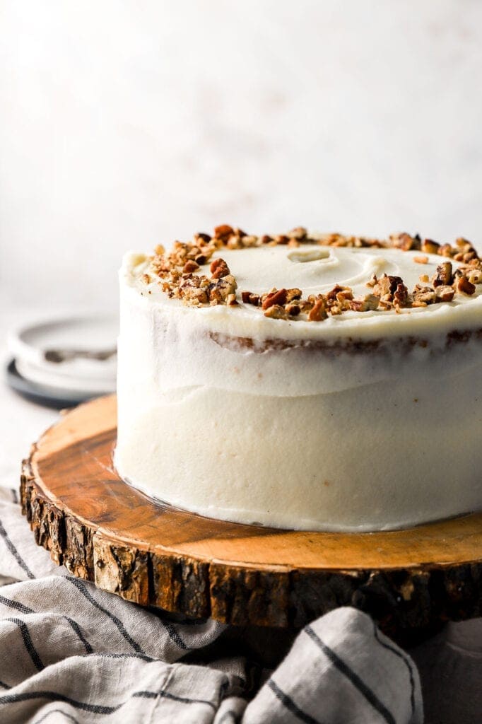 carrot cake with cream cheese frosting