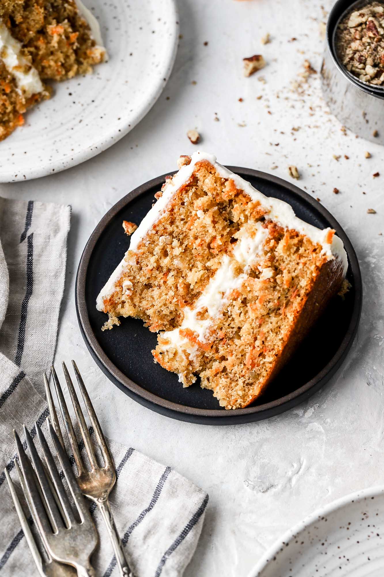 carrot cake with cream cheese frosting
