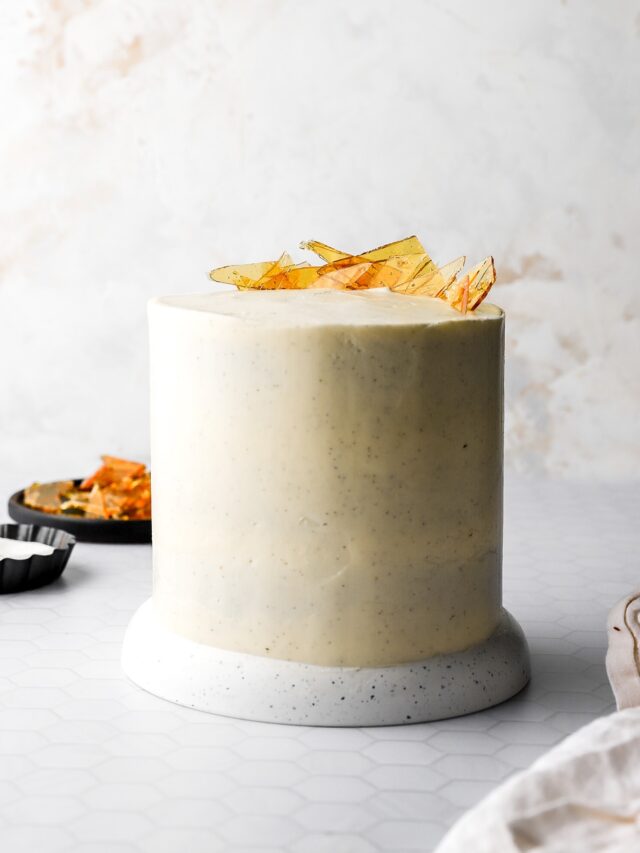 creme brulee cake