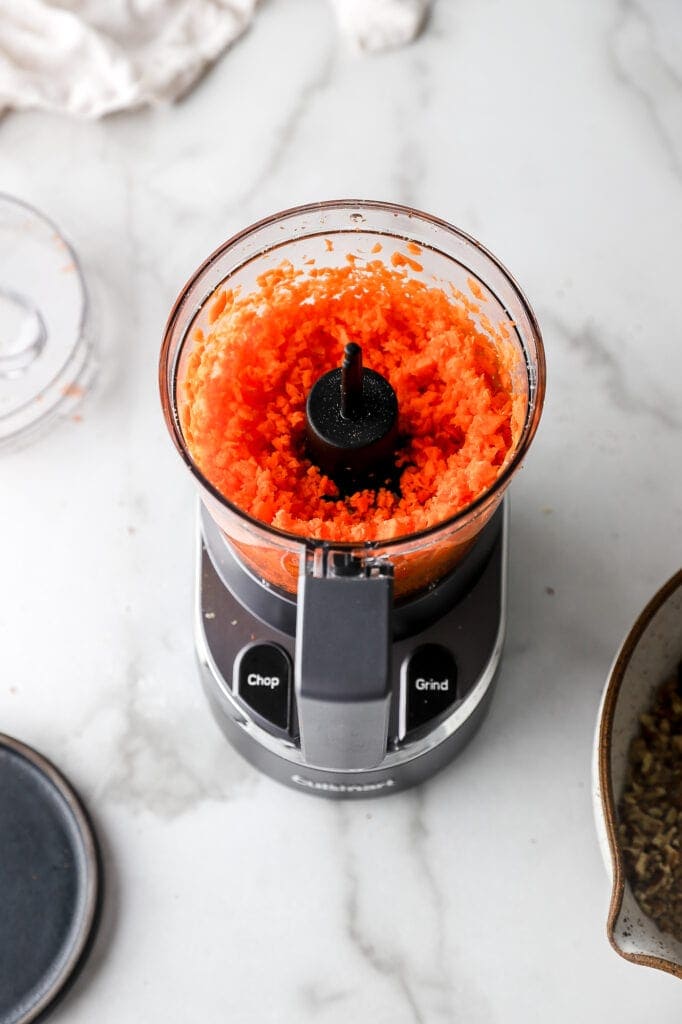 carrots chopped in Cuisinart Mini Chopper