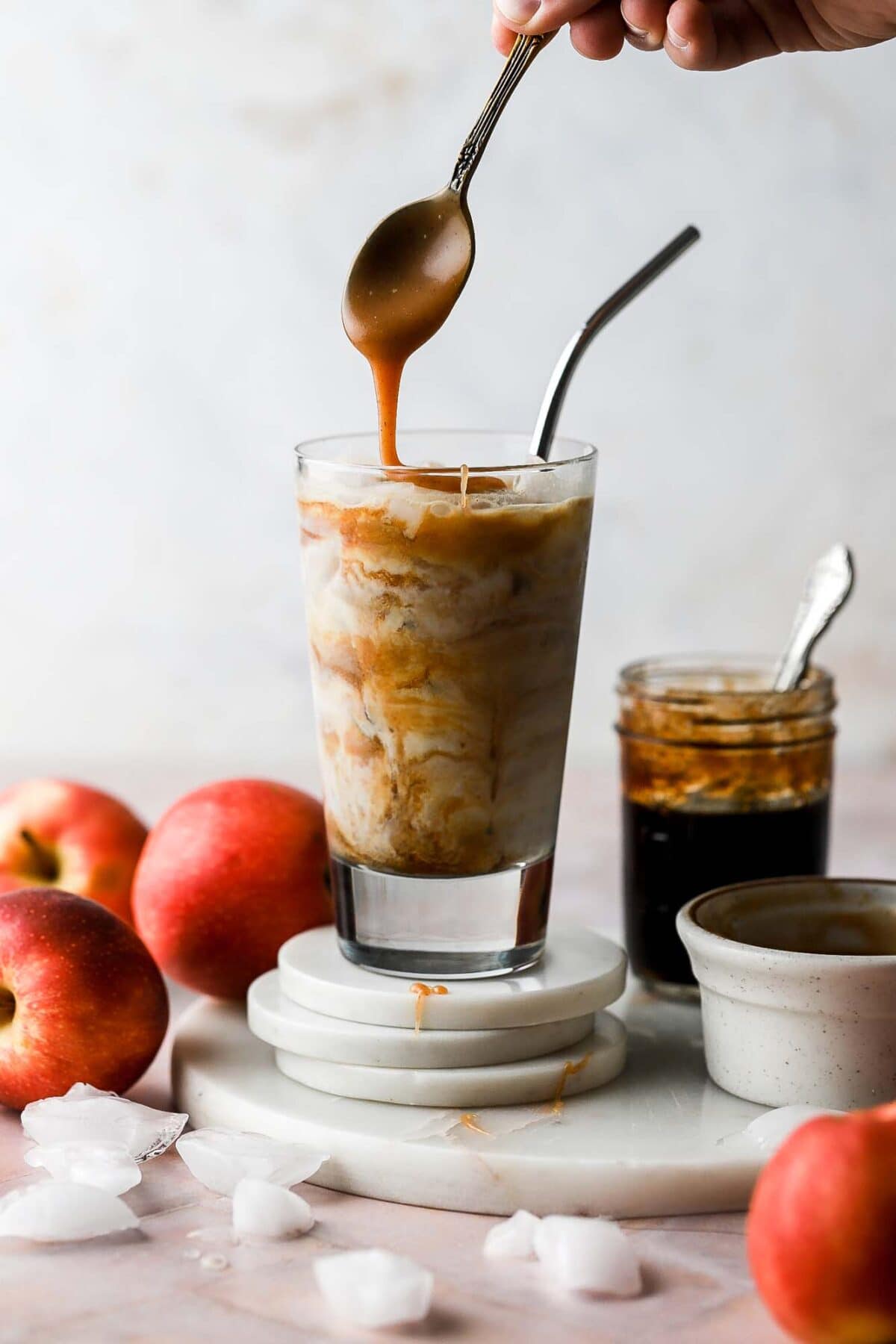 Iced Apple Crisp Macchiato Recipe Baran Bakery