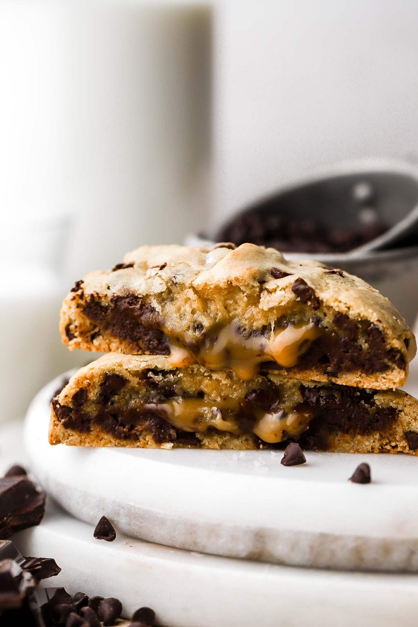 Sea Salt Caramel Chocolate Chip Cookies Recipe