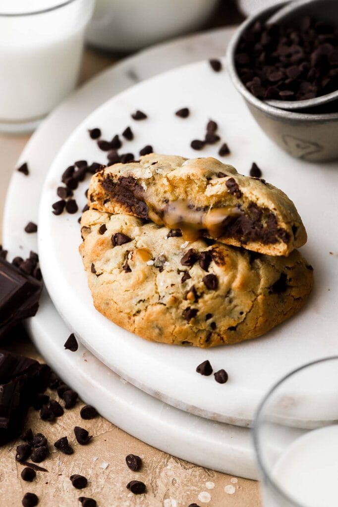 caramel chocolate chip cookies