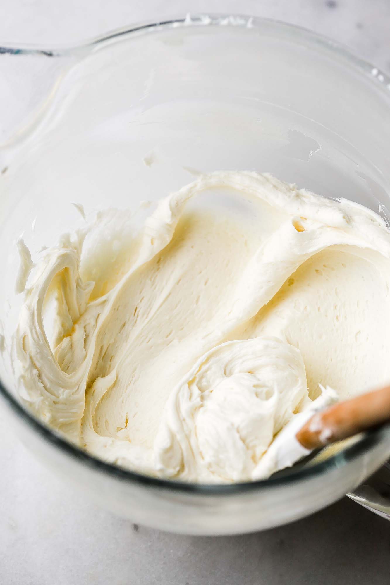 mix until the frosting is silky smooth