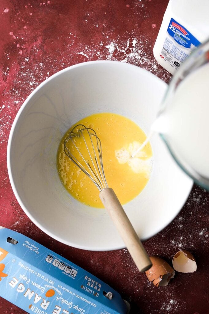 whisk together all the wet ingredients