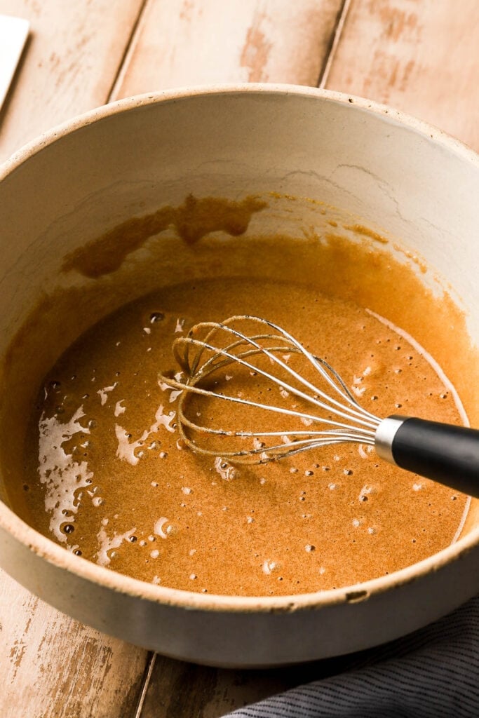 whisk until it's smooth