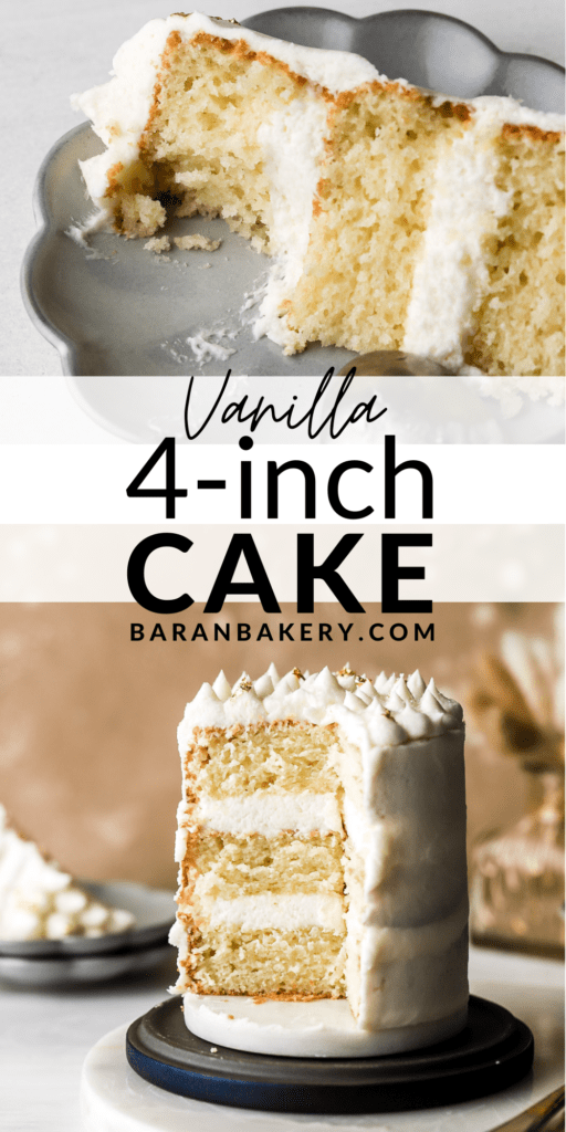 Vanilla 4 Inch Cake - Baran Bakery