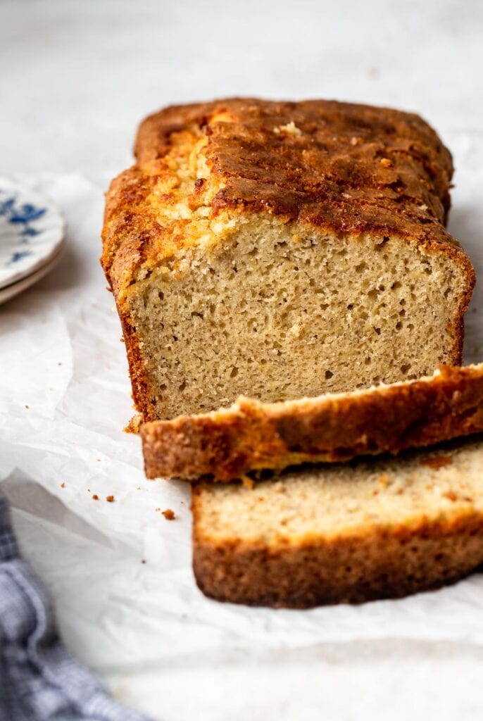 classic banana bread inside texture