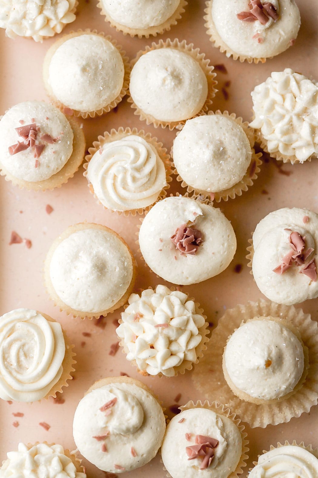 mini cupcakes frosted