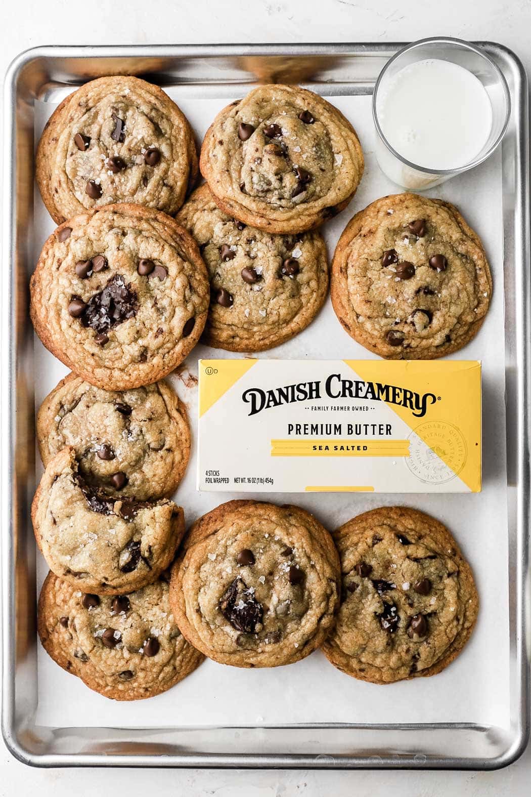 chocolate chip cookies with danish creamery