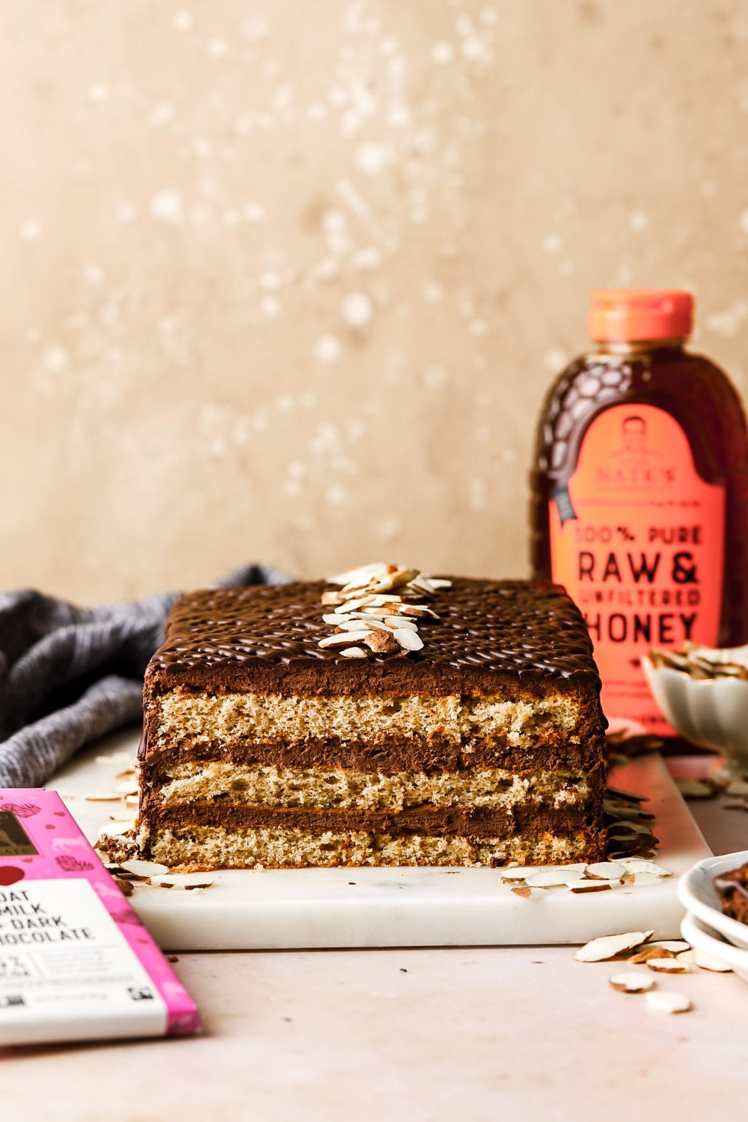 spiced honey chocolate cake