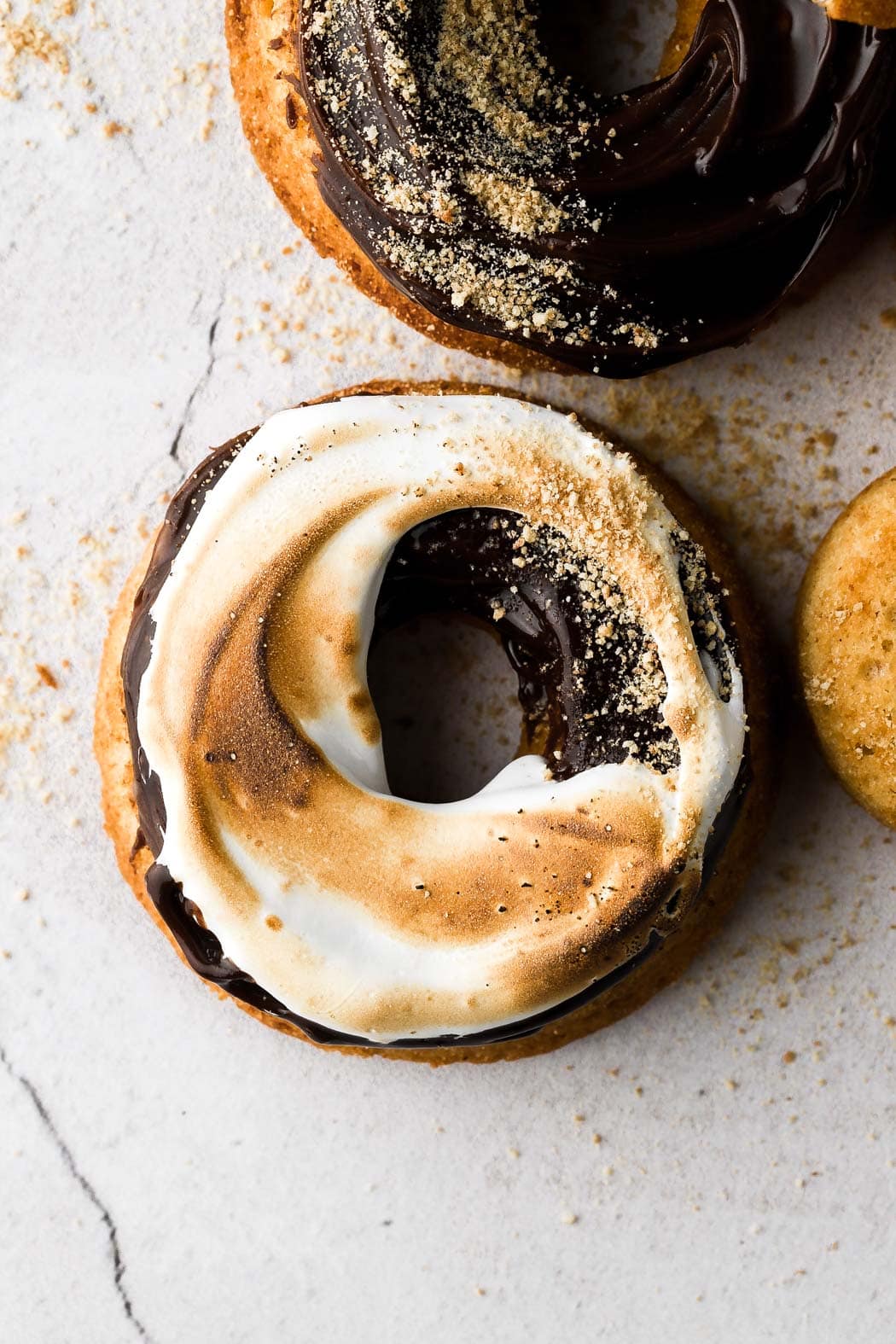 Baked Chocolate Donuts with Chocolate Ganache Glaze - Happiness is