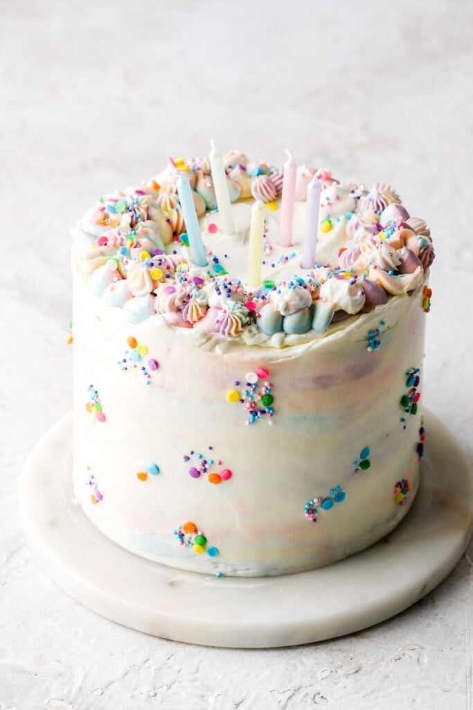 funfetti cake decorated cute for workshop