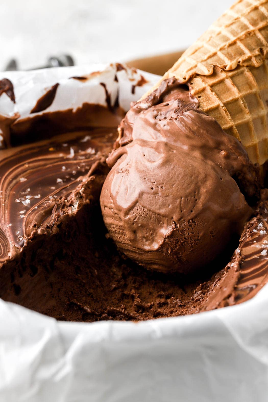 Dark Chocolate Ice Cream - Salt & Baker