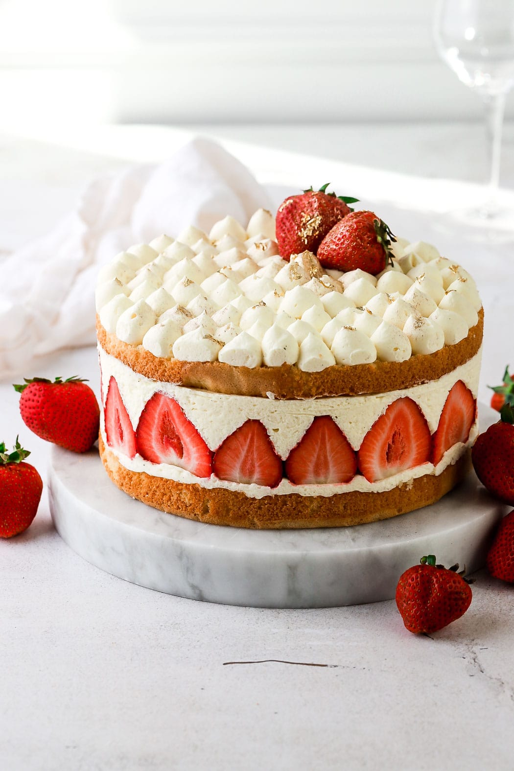french fraisier cake