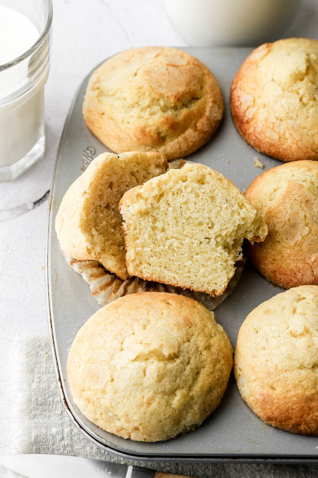 vanilla muffins inside