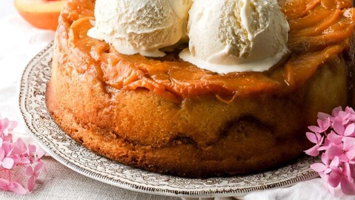 Peach Swirl Bundt Cake