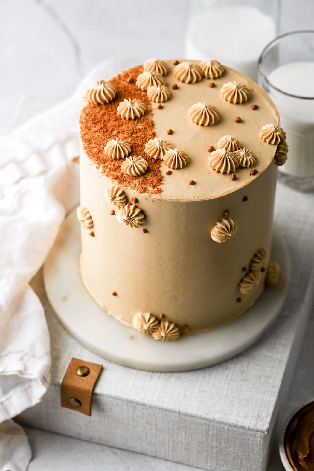 Simple Lotus Biscoff Cake - Alpine Ella