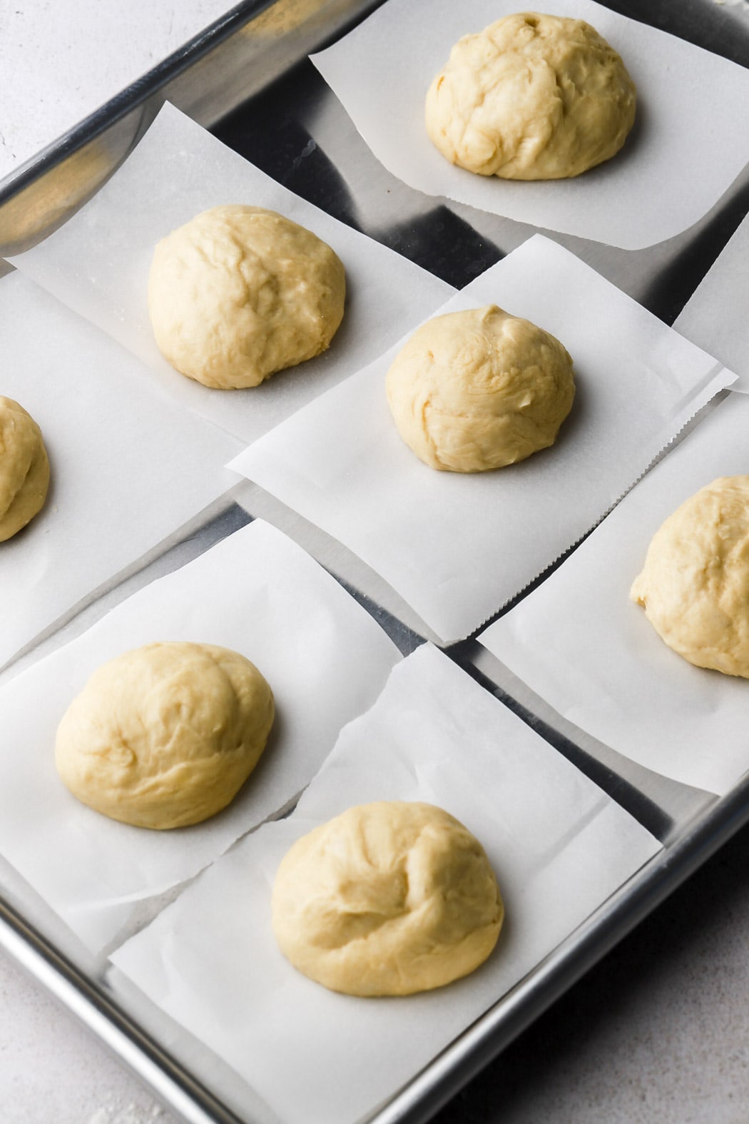 roll into balls and place onto parchment sheets