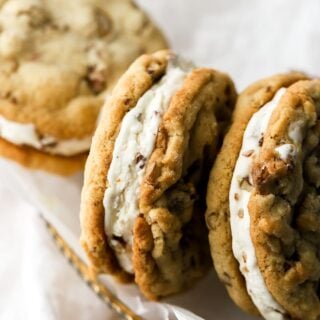 butter pecan ice cream sandwiches