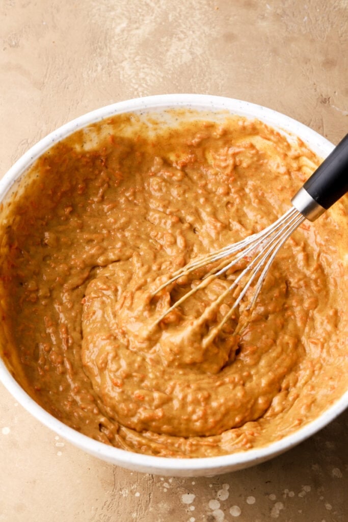 whisk in the dry ingredients