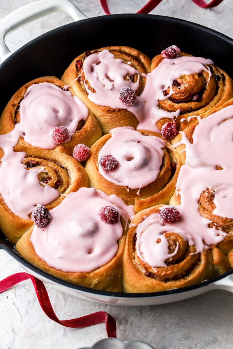 cranberry orange cinnamon rolls
