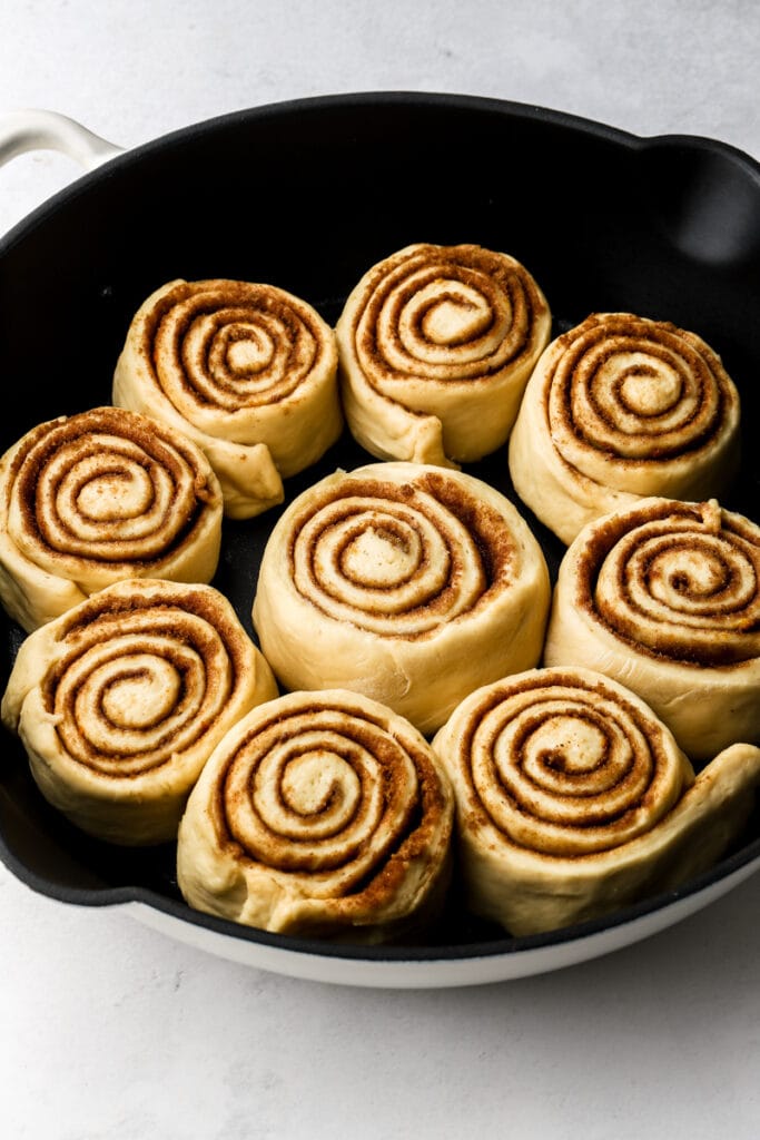 roll in pan after proofing