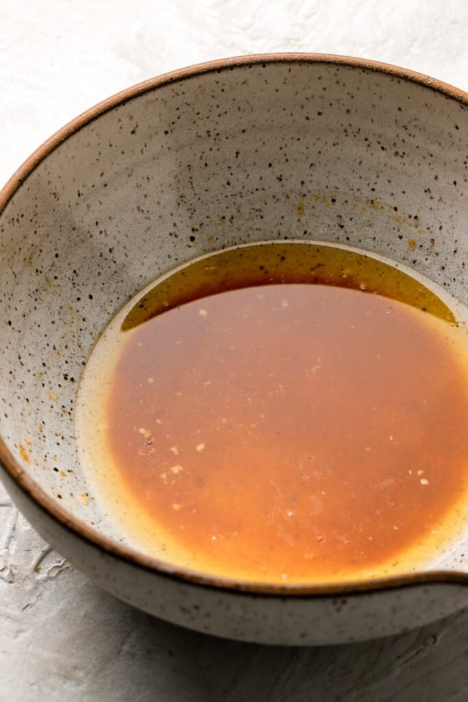 brown butter melted in a bowl