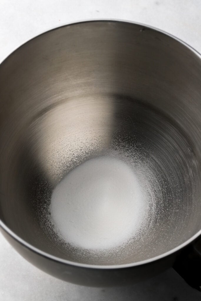 sifted sugar in a bowl