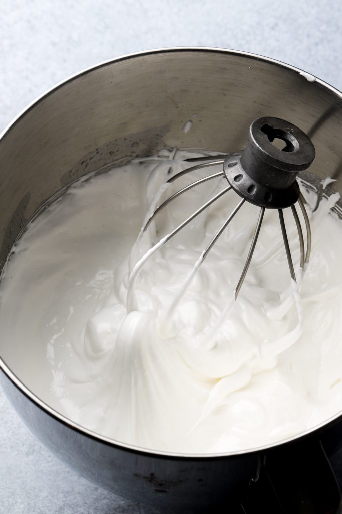 whipped egg whites with sugar