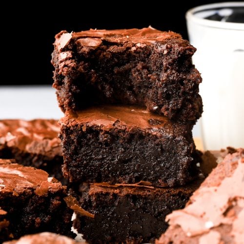 stack of brownies