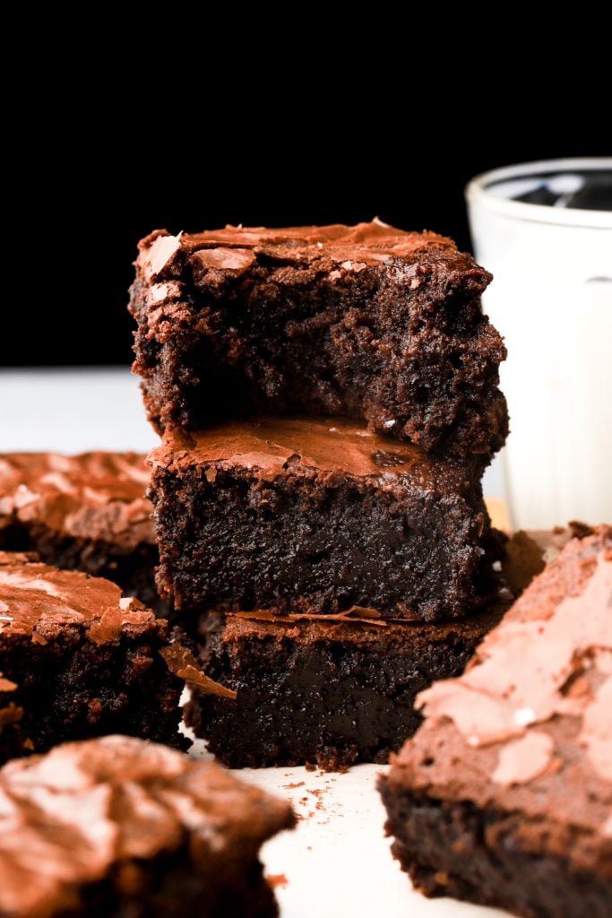 stack of brownies