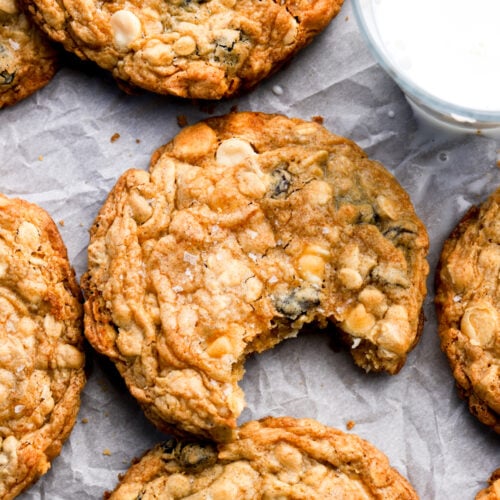 white chocolate oatmeal cookies