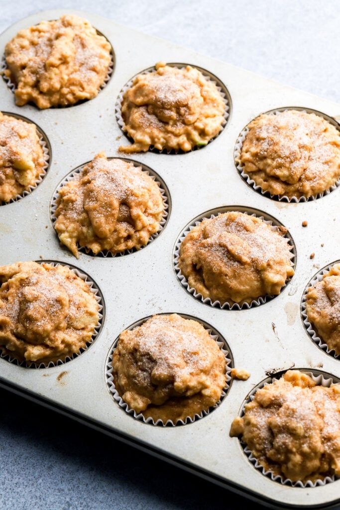 muffins topped with sugar