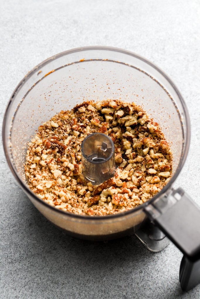 pecans chopped in a food processor