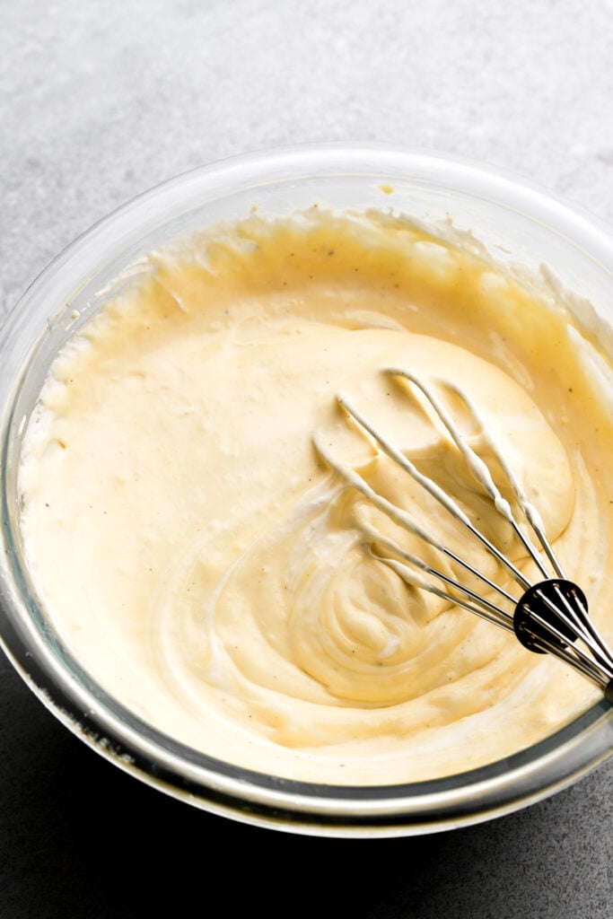1/3 of heavy cream whisked into whipped cream
